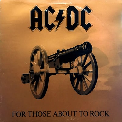 AC/DC - For Those About To Rock (We Salute You) (Atlantic, SD 11111) • LP • Specialty Pressing, Gatefold • VG+/VG • US