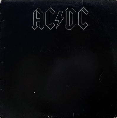 AC/DC - Back In Black (Atlantic, SD 16018) • LP • Gray Print • F/F • US