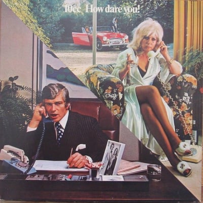 10cc - How Dare You! (Mercury, SRM-1-1061) • LP • Pitman Pressing, Gatefold • VG/G+ • US