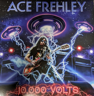 Ace Frehley - 10,000 Volts (MNRK Heavy, MNK-LP-401979) • LP • Clear With Red, Blue And Silver Splatter, 180g • NM/NM • Limited Edition • US & Europe