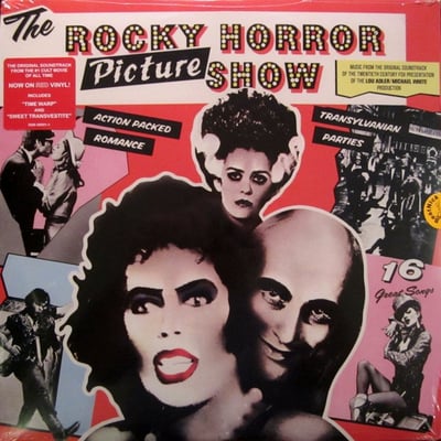 "The Rocky Horror Picture Show" Original Cast - The Rocky Horror Picture Show (Ode Records, ODE-00001-1) • LP • Red Translucent • NM/NM • Reissue • US