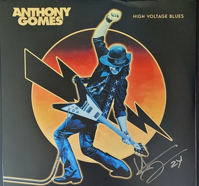 Anthony Gomes - High Voltage Blues (Rat Pak Records, RPR603433) • LP • Ghost [Black/Silver Merge With White Splatter] • NM/NM • Limited Edition, Reissue • US & Canada