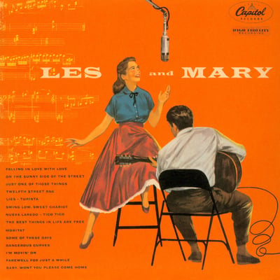 Les Paul & Mary Ford - Jealous Heart (Columbia, 4-41278) • 7" • Hollywood Pressing