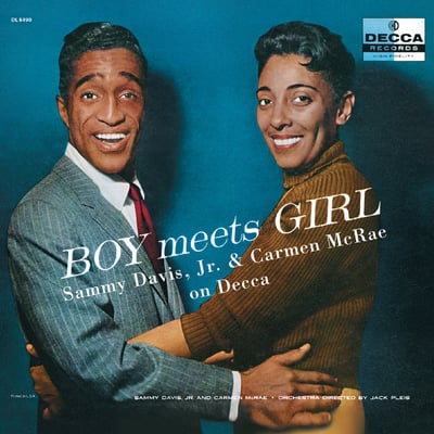 Sammy Davis Jr. and Carmen McRae - Baby, It's Cold Outside / Happy To Make Your Acquaintance (Decca, 9-30400) • 7"