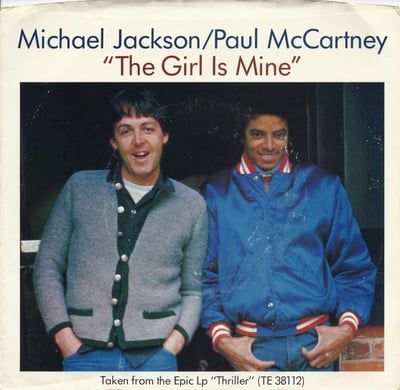 Michael Jackson / Paul McCartney - The Girl Is Mine (Epic, 34-03288) • 7" • Terre Haute Pressing, Picture Sleeve
