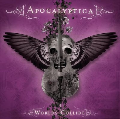 Apocalyptica - Worlds Collide (Harmageddon Records, OMN24047) • 2xLP • Purple w/ Black & White Butterly • Record Store Day, Deluxe Edition, Numbered, Reissue