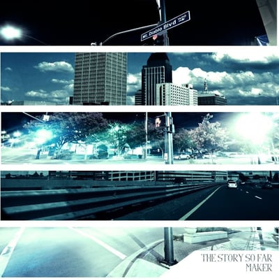 The Story So Far / Maker - The Story So Far / Maker Split (Pure Noise Records, PNE108) • 7" • Blue/Cream Split
