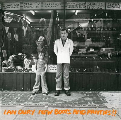 Ian Dury - New Boots And Panties!! (Stiff Records, USE 2) • LP • Orange labels • Reissue