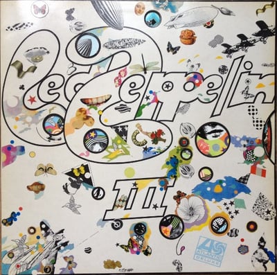 Led Zeppelin - Led Zeppelin III (Atlantic, 2401 002) • LP • 2nd press • NM/NM • 2nd Plum press, A5/B7 matrix; no Peter Grant credit