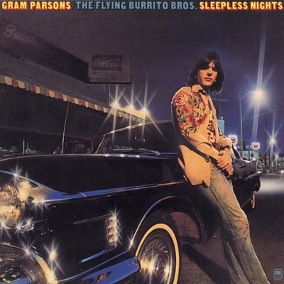 Gram Parsons / The Flying Burrito Bros - Sleepless Nights (A&M Records, SP 4578) • LP • Terre Haute press