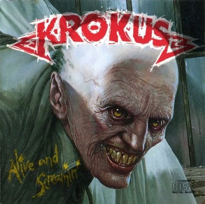 Krokus - Alive And Screamin' (Arista, AL-8445) • LP