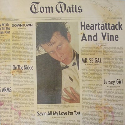 Tom Waits - Heartattack And Vine (Asylum Records, 6E-295) • LP • SP - Specialty Pressing