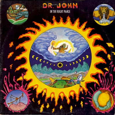 Dr. John - In The Right Place (ATCO Records, SD 7018) • LP • PR - Presswell Pressing, Tri-Fold Sleeve