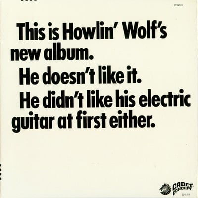 Howlin' Wolf - The Howlin' Wolf Album (Cadet Concept, LPS-319) • LP • Keel Pressing • Reissue
