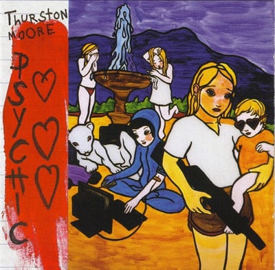 Thurston Moore - Psychic Hearts (DGC, DGC-24810) • 2xLP • Green / Etched