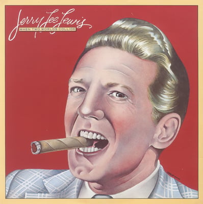 Jerry Lee Lewis - When Two Worlds Collide (Elektra, 6E-254) • LP • SP - Specialty Pressing • Promo