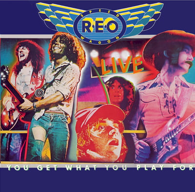 REO Speedwagon - You Get What You Play For (Epic, PEG 34494) • 2xLP • Gatefold, Santa Maria Pressing