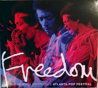 The Jimi Hendrix Experience - Freedom: Atlanta Pop Festival (Experience Hendrix, 19439887701) • LP • White with Red, White, and Blue Swirls • Limited Edition, Reissue