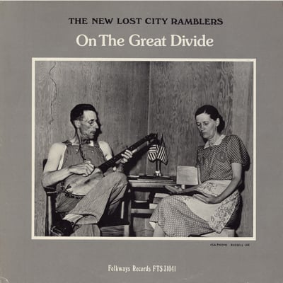 The New Lost City Ramblers - On The Great Divide (Folkways Records, FTS 31041) • LP