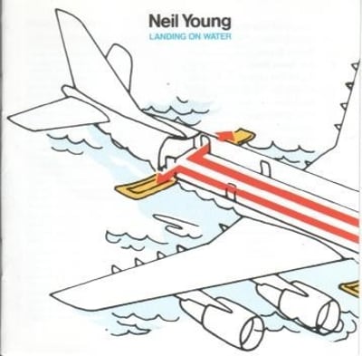 Neil Young - Landing On Water (Geffen Records, 9 24109-1) • LP