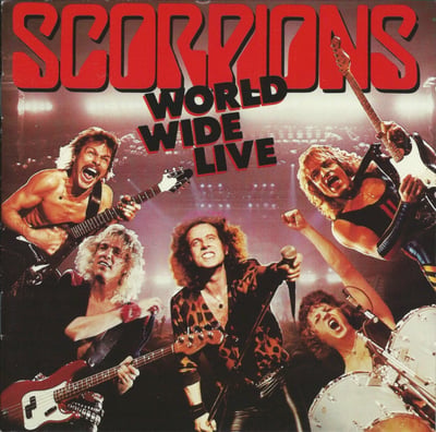 Scorpions - World Wide Live (Mercury, 422-824 344-1 M-2) • 2xLP • 56