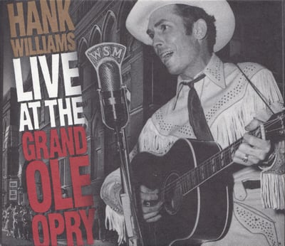 Hank Williams - Live At The Grand Ole Opry (MGM Records, MG-1-5019) • LP