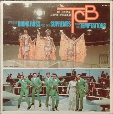 The Supremes With The Temptations - (The Original Soundtrack From) TCB (Motown, MS 682) • LP • Gatefold