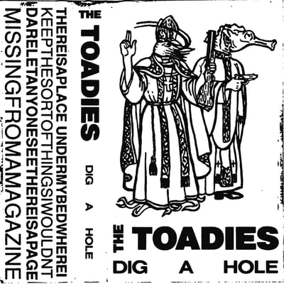 Toadies - Dig A Hole/I Hope You Die (Not On Label (Toadies Self-Released), none) • 12" • Maroon opaque • Etched, Reissue, Remastered