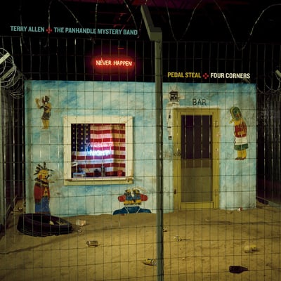 Terry Allen & The Panhandle Mystery Band - Pedal Steal + Four Corners (Paradise Of Bachelors, PoB-045) • LP + 3xCD • Blue • Limited Edition, Reissue, Remastered