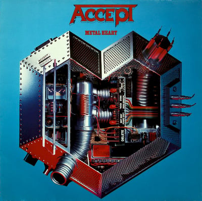 Accept - Metal Heart (Portrait, BFR 39974) • LP • Pitman Press