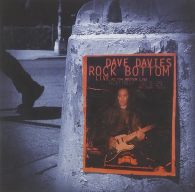 Dave Davies - Rock Bottom (Live At The Bottom Line) (Red River Entertainment, RRE-LP-047) • 2xLP • Silver, 180 Gram / Red, 180 Gram • Record Store Day, Limited Edition, Reissue, Remastered
