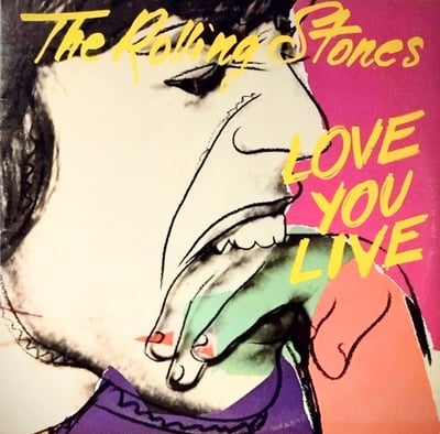 The Rolling Stones - Love You Live (Rolling Stones Records, COC 2-9001) • 2xLP • LY - Shelley Pressing