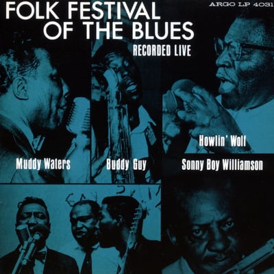 Muddy Waters , Buddy Guy , Howlin' Wolf , Sonny Boy Williamson - Folk Festival Of The Blues (Vinyl Lovers, 6785500) • LP • 180 gram • Limited Edition, Reissue