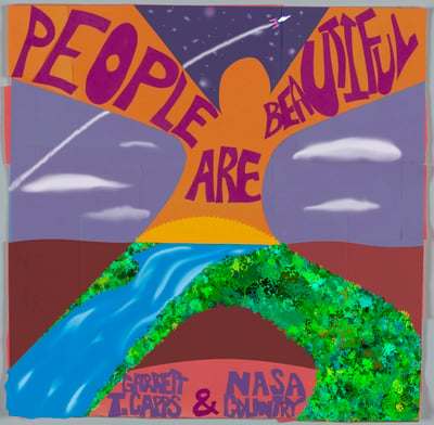 Garrett T. Capps & Nasa Country - People Are Beautiful (Vinyl Ranch Records, none) • LP • Orange