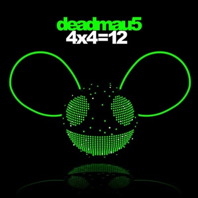 Deadmau5 - 4x4=12 (Mau5trap Recordings, 602458436297) • 2xLP • Green Translucent • Media NM • Reissue