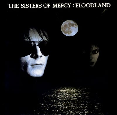 The Sisters Of Mercy - Floodland (Warner Music Group, 5021732346193) • LP • Grey With Black Marble [Black Ice Galaxy] • Limited Edition, Reissue, Repress