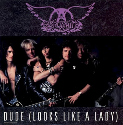 Aerosmith - Dude (Looks Like A Lady) (Geffen Records, 7-28240) • 7" • Specialty Pressing • VG+/VG+