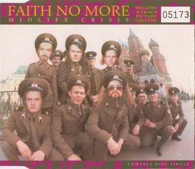 Faith No More - Midlife Crisis (Slash, LASH 37) • 7" • Blue • M/M • Numbered, Special Edition
