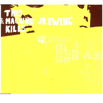 This Machine Kills / JR Ewing - 4 Song Split EP (Dim Mak Records, DM 029) • 12" • Yellow / Silkscreened • NM/NM • Numbered