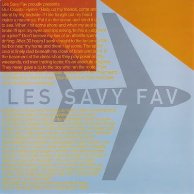 Les Savy Fav - Our Coastal Hymn / Bringing Us Down (DeSoto Records, LE28) • 7" • NM/NM