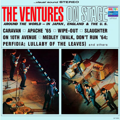 The Ventures - On Stage (Dolton Records, BLP 2035) • LP • G+/VG