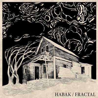 HABAK / Fractal - Habak / Fractal (Exabrupto Records, EXR057) • LP • Blue with Black Smoke • NM/NM • Reissue