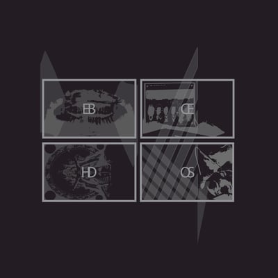 Echo Beds - Buried Language (Flenser Records, FR89) • LP • Silkscreen Cover, Red With Black Splatter • NM/NM