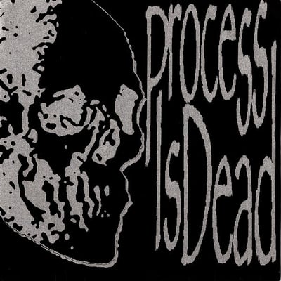 Process Is Dead / A Death Between Seasons - Process Is Dead / A Death Between Seasons (Hide The Bodies, 001) • 7" • Grey Marbled • NM/NM • Numbered