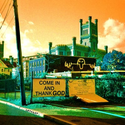Catalyst - Come In And Thank God (Larry Records, OLR-188) • LP • Orange, Yellow And Red Smash • NM/NM