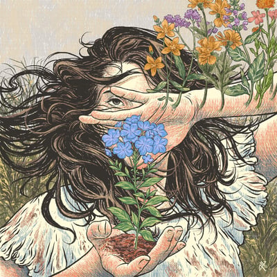 dim - Planted In The Soil (no funeral, NF-105) • LP • Blue Translucent • NM/NM • Limited Edition