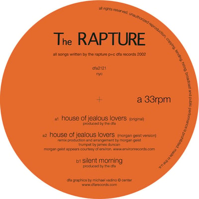 The Rapture - House Of Jealous Lovers (Output, OPRDFA001) • 12" • NM/VG+