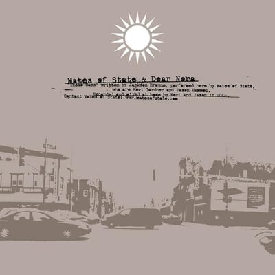 Mates Of State / Dear Nora - Mates Of State / Dear Nora (Polyvinyl Record Company, PRC-059) • 7" • Yellow • NM/NM