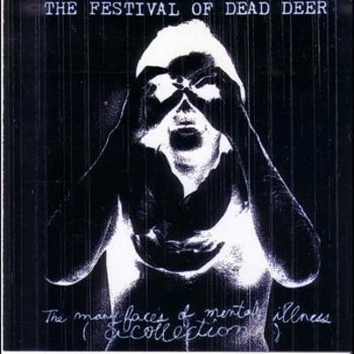 The Festival of Dead Deer - The Many Faces Of Mental Illness (A Collection) (Three One G, three one g #9) • LP • Clear With Red Spot • NM/VG+ • Limited Edition