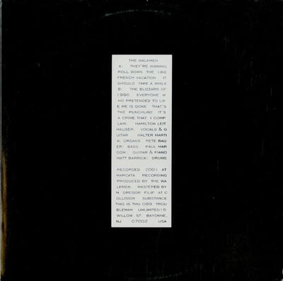 The Walkmen - Black (Troubleman Unlimited, TMU 089) • LP • VG+/VG+